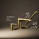Kohler 97070-4-2MB Hint 3Hole Bath Filler W/ Handshower