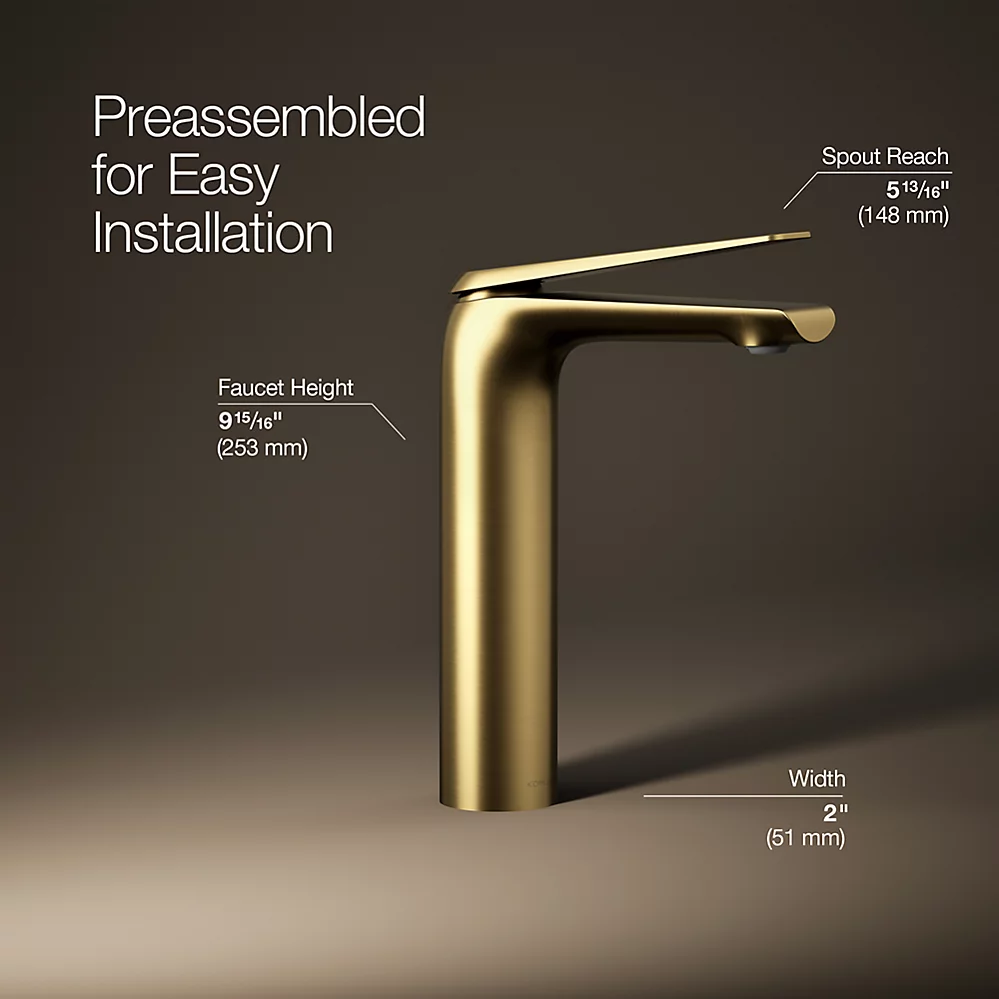 Kohler 97347-4-2MB Avid Tall Single-Hdl Faucet