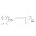 Kohler 97358-4-2MB Avid 1 Handle Wm Lav Faucet Lever