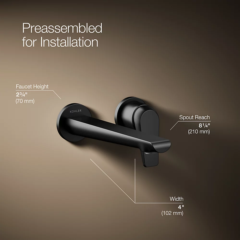 Kohler 97358-4-BL Avid 1 Handle Wm Lavatory Faucet Lever