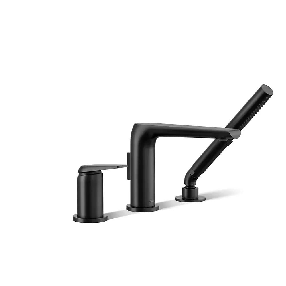 Kohler 97360-4-BL Avid 3 Hole Bath Filler W/ Handshower