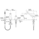 Kohler 97360-4-BL Avid 3 Hole Bath Filler W/ Handshower