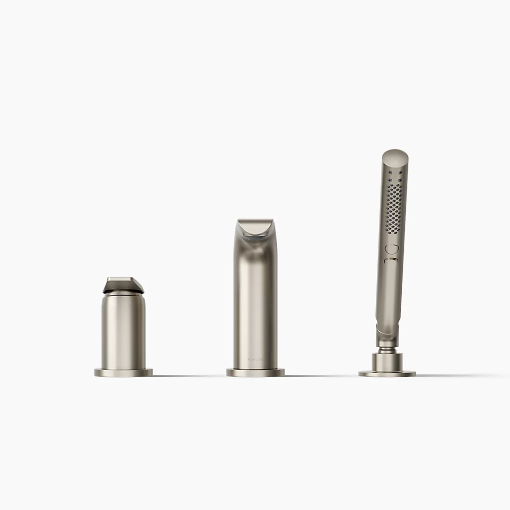 Kohler 97360-4-BN Avid 3 Hole Bath Filler W/ Handshower