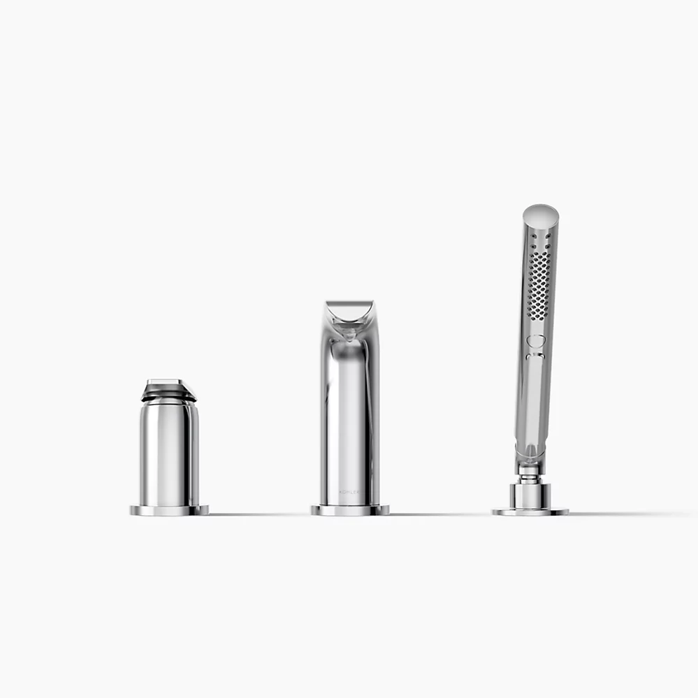Kohler 97360-4-CP Avid 3 Hole Bath Filler W/ Handshower