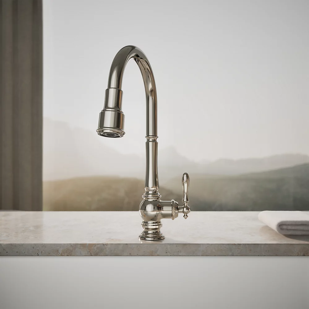 Kohler 99259-SN Artifacts 1H Kitchen W/Pd Spray Vibrant Polished Nickel