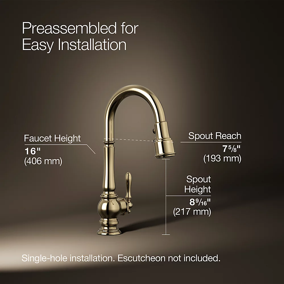 Kohler 99261-AF Artifacts 1H Secdry W/Pd Spry
