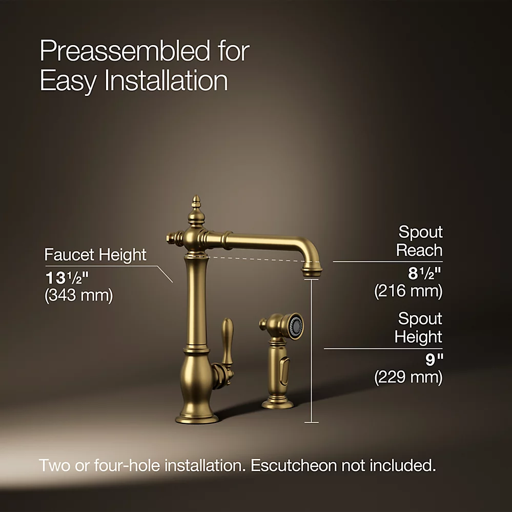 Kohler 99265-2MB Artifacts Victorian Primary W/Spray