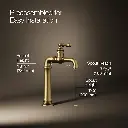 Kohler 99268-2MB Artifacts Gentleman's Bar Faucet Vibrant Brushed Moderne Brass