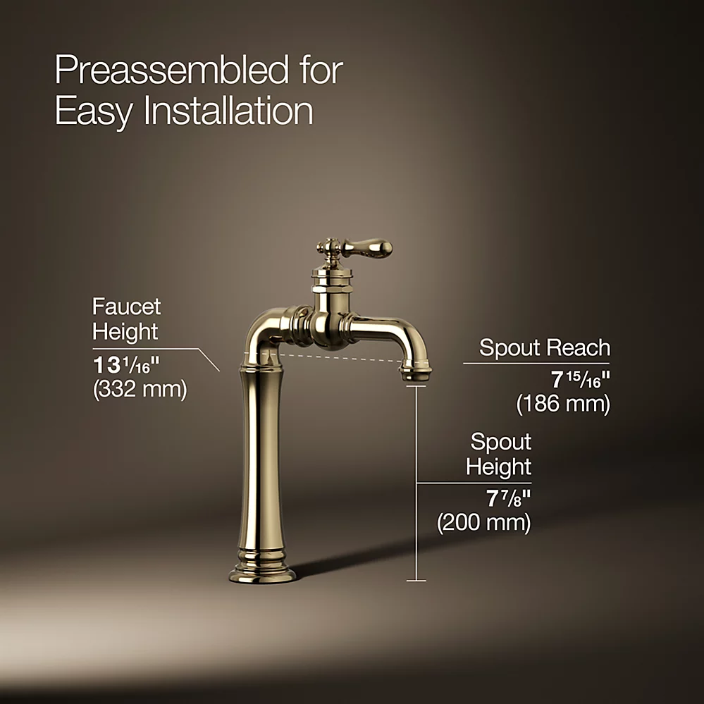 Kohler 99268-AF Artifacts Gentleman'S Bar Faucet