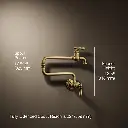 Kohler 99270-2MB Artifacts Wall Mount Pot Filler