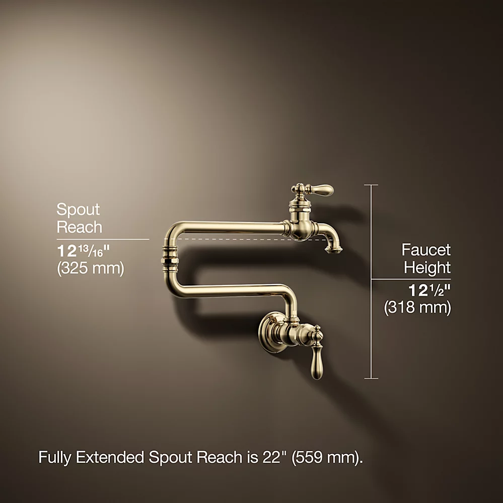 Kohler 99270-AF Artifacts Wall Mount Pot Filler