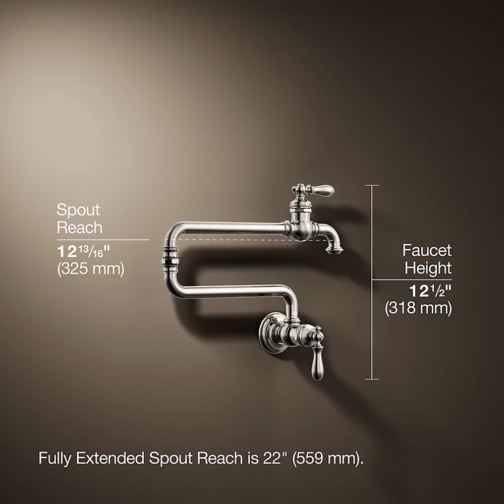 Kohler 99270-SN Artifacts Wall Mount Pot Filler