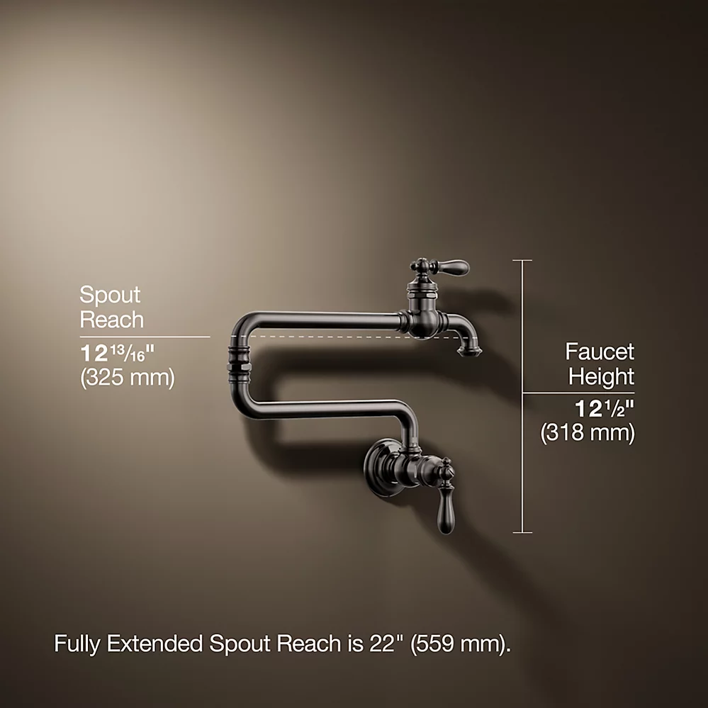 Kohler 99270-TT Artifacts Wall Mount Pot Filler