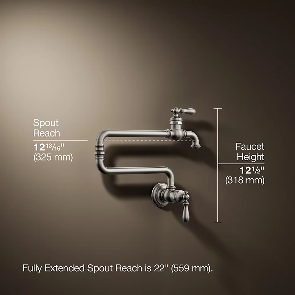 Kohler 99270-VS Artifacts Wall Mount Pot Filler