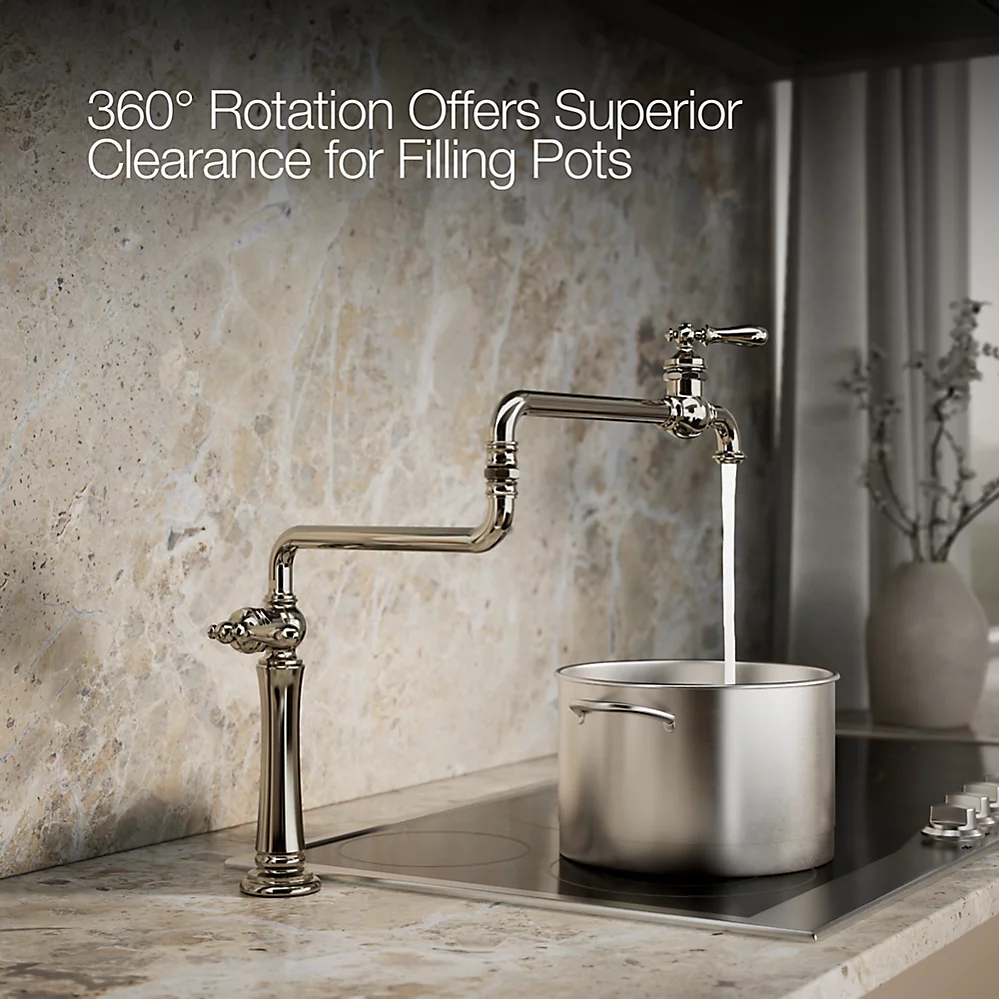 Kohler 99271-SN Artifacts Deck Mount Pot Filler