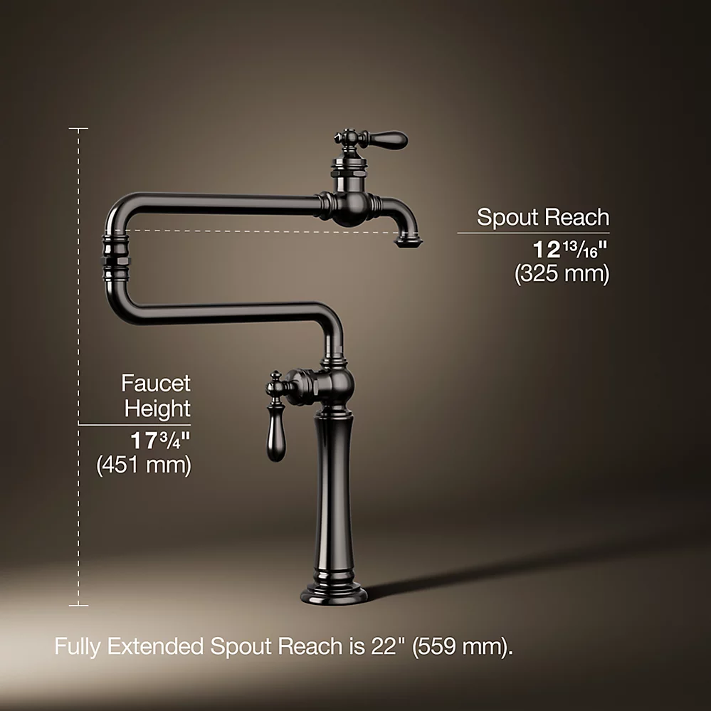 Kohler 99271-TT Artifacts Deck Mount Pot Filler