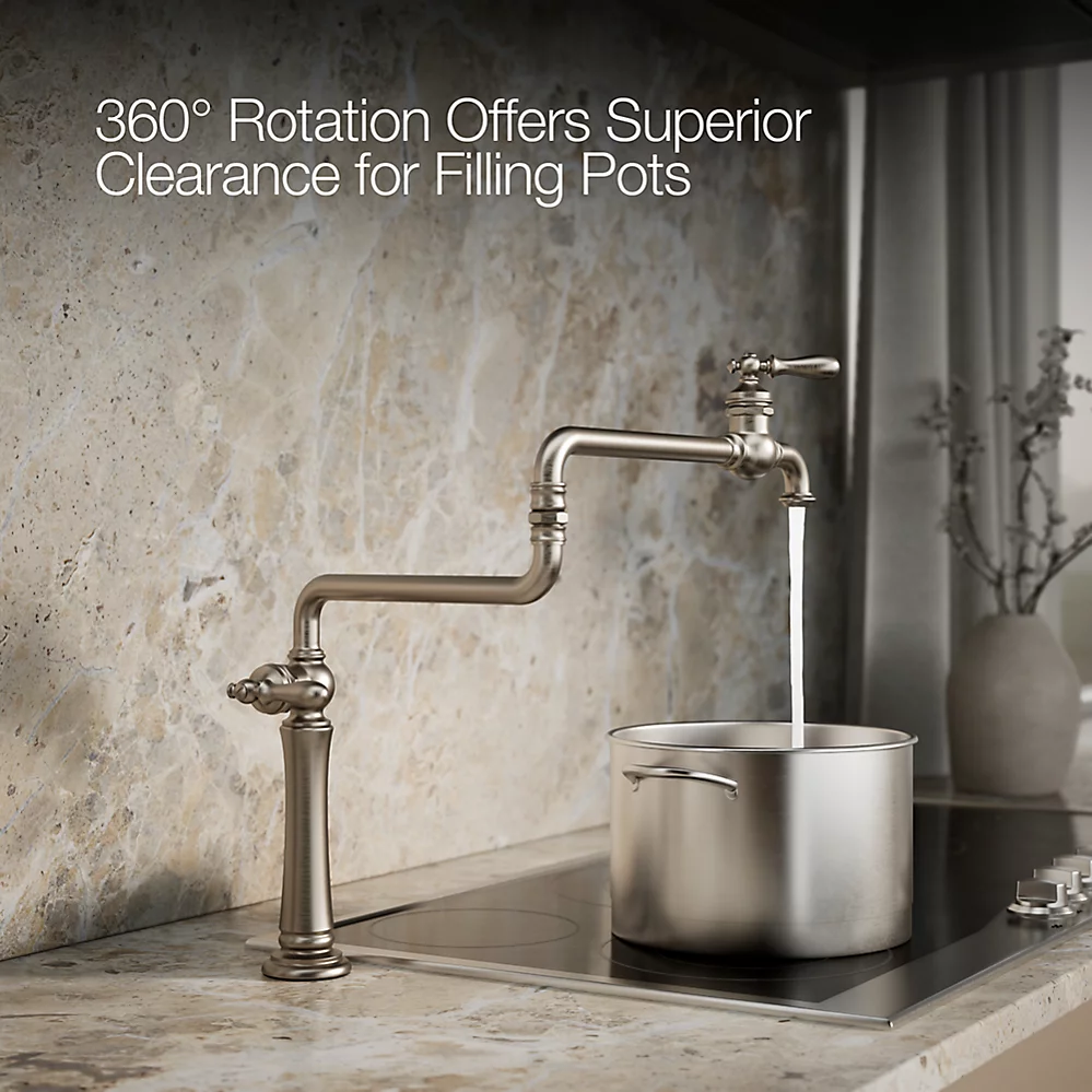 Kohler 99271-VS Artifacts Deck Mount Pot Filler