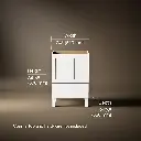 Kohler 99527-LG-1WA Poplin Vanity, 24 2 Door 1 Dwr Legs