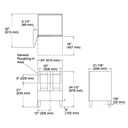 Kohler 99527-LG-1WT Poplin Vanity, 24 2 Door 1 Dwr Legs