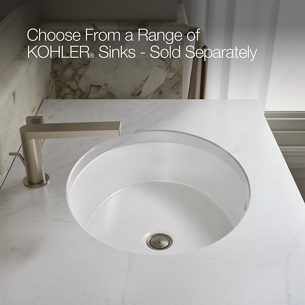Kohler 99530-LGR-1WT Poplin Vanity, 30 1 Door 3 Dwr Rgt Leg