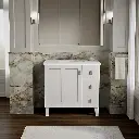 Kohler 99533-LGR-1WA Poplin Vanity, 36 1 Door 3 Dwr Rgt Leg