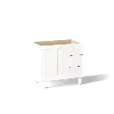 Kohler 99533-LGR-1WA Poplin Vanity, 36 1 Door 3 Dwr Rgt Leg