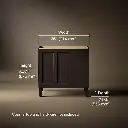 Kohler 99533-LGR-1WB Poplin Vanity, 36 1 Door 3 Dwr Rgt Leg