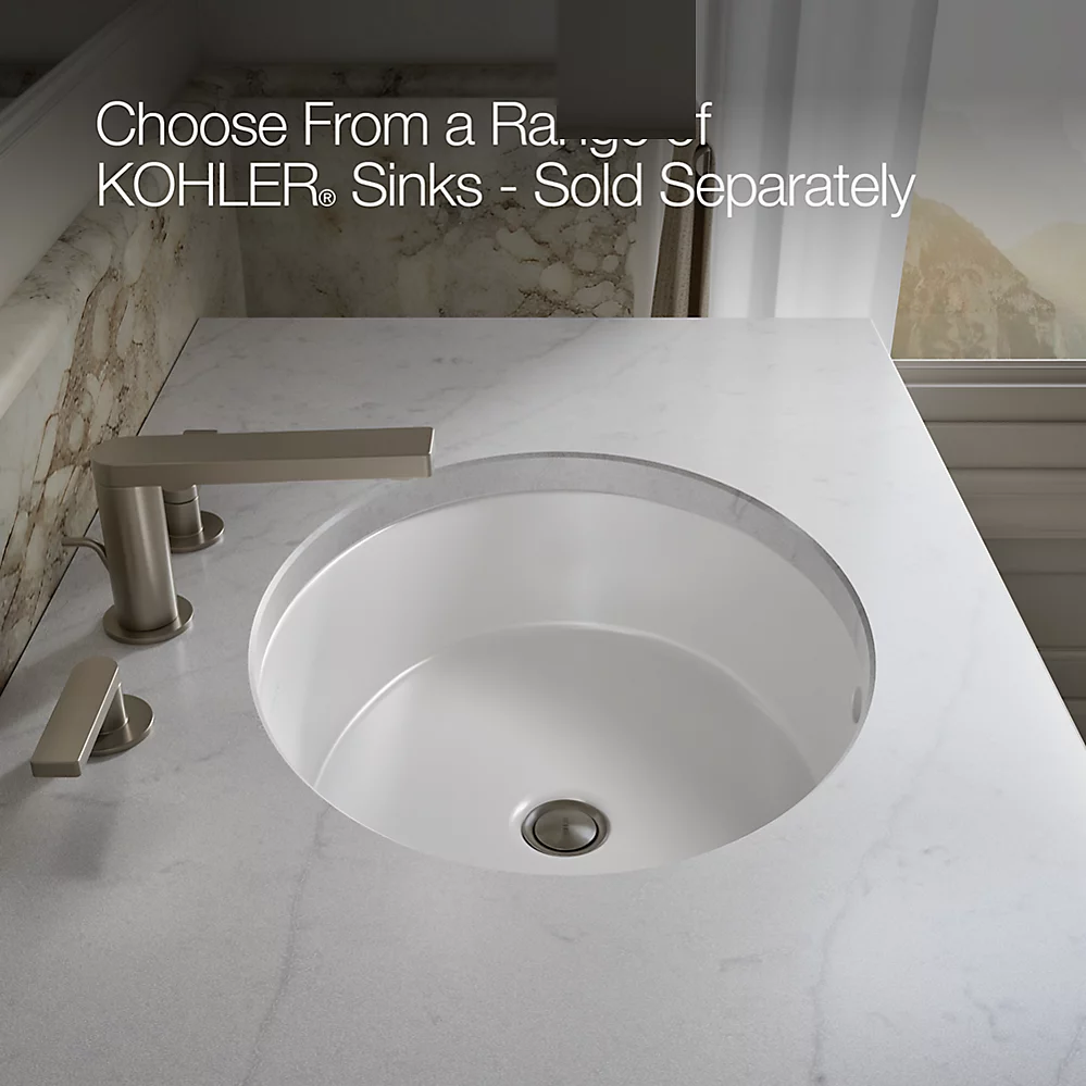 Kohler 99533-LGR-1WB Poplin Vanity, 36 1 Door 3 Dwr Rgt Leg