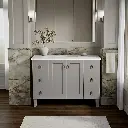 Kohler 99535-LG-1WT Poplin Vanity, 48 2 Door 6 Dwr Legs