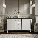 Kohler 99537-LG-1WA Poplin Vanity, 60 2 Door 3 Dwr Legs