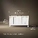 Kohler 99537-LG-1WA Poplin Vanity, 60 2 Door 3 Dwr Legs