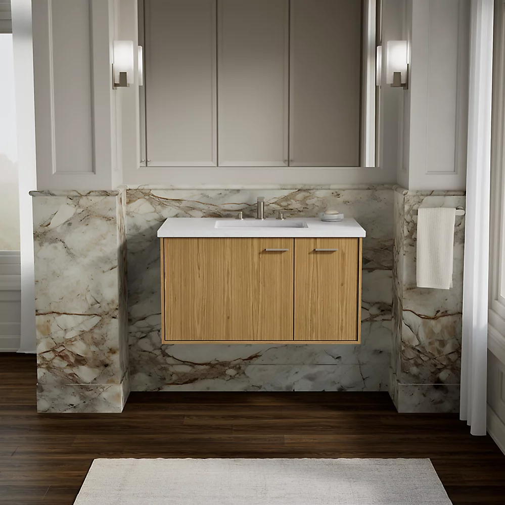 Kohler 99543-R-1WM Jute 36 Vanity, 1 Door, 2 Dwr Right