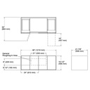 Kohler 99544-1WA Jute 48 Vanity, 2 Door, 4 Dwr