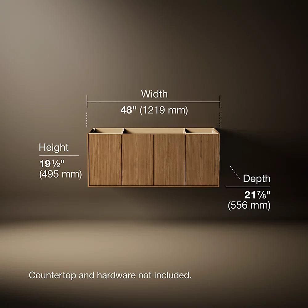 Kohler 99544-1WM Jute 48 Vanity, 2 Door, 4 Dwr