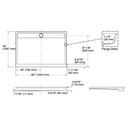 Kohler 9996-0 Groove Receptor 60 X 42