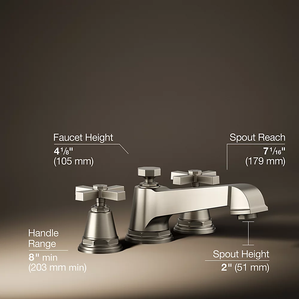 Kohler T13140-3A-BN Pinstripe Pure Dm Faucet Trim
