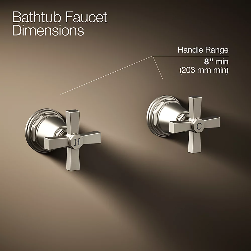 Kohler T13141-3A-BN Pinstripe Pure Handle Trim