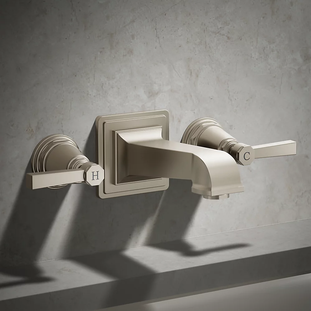 Kohler T13141-4A-BN Pinstripe Pure Deck Mount Handle Trim