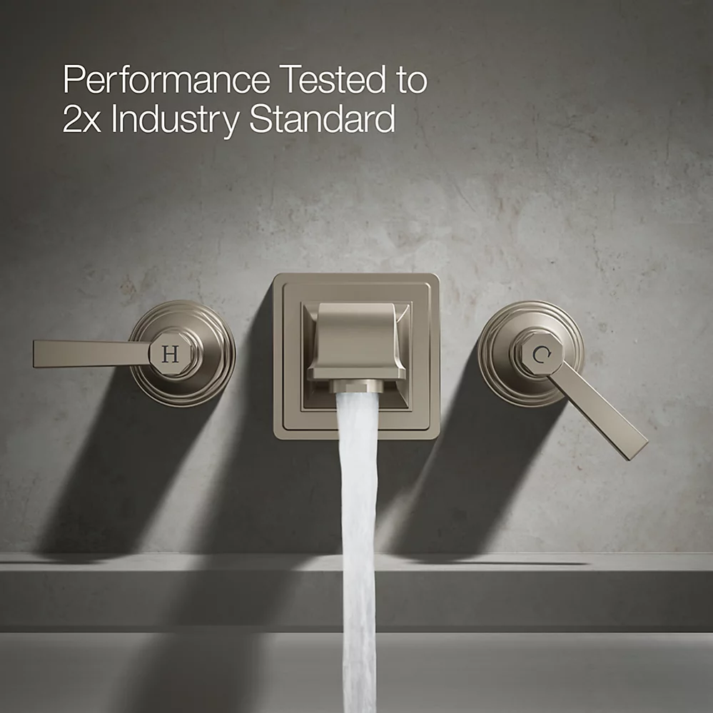 Kohler T13141-4A-BN Pinstripe Pure Deck Mount Handle Trim