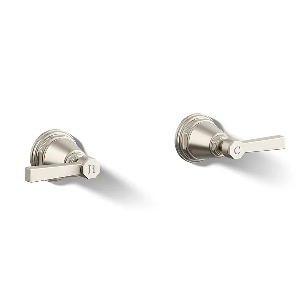 Kohler T13141-4A-BN Pinstripe Pure Deck Mount Handle Trim
