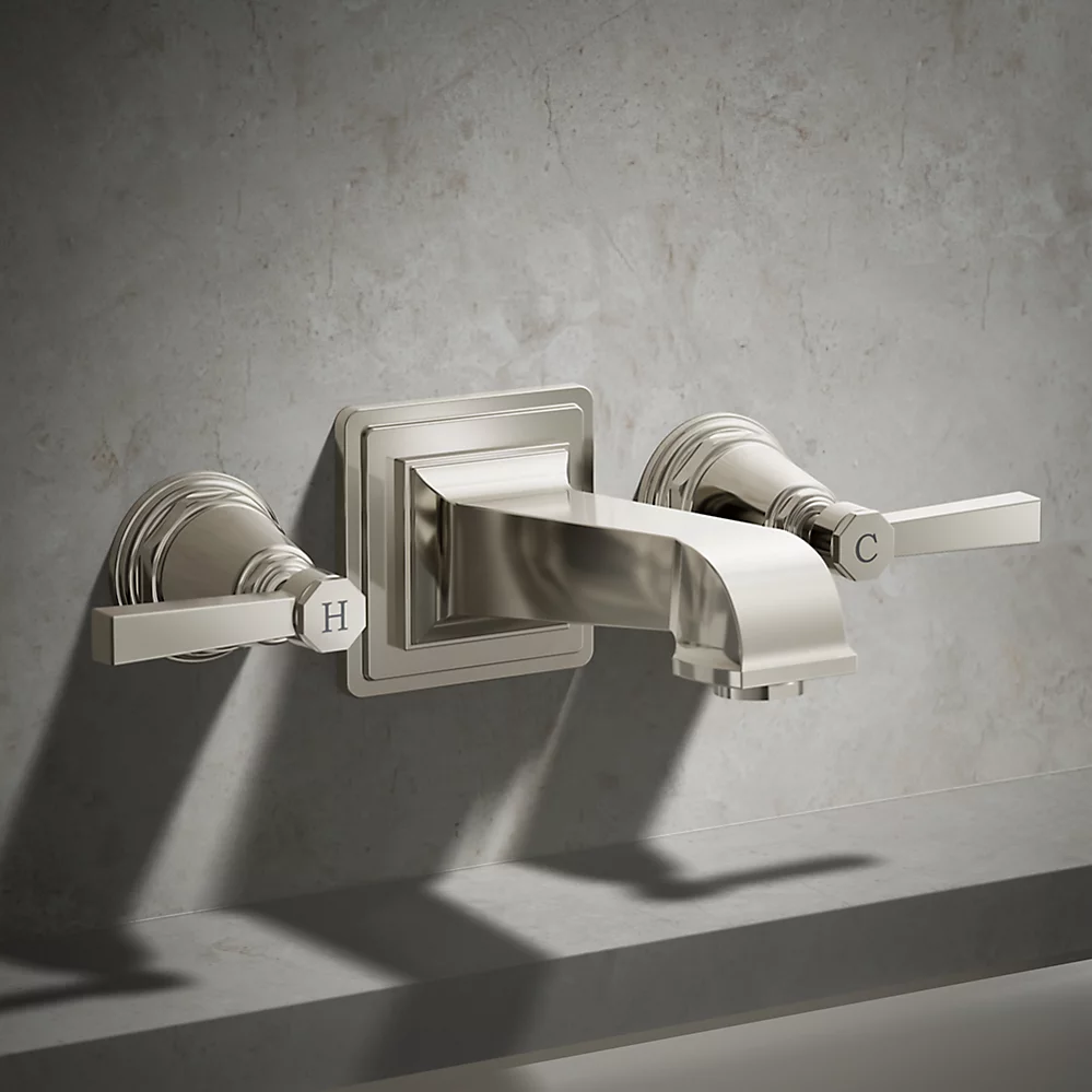 Kohler T13141-4A-SN Pinstripe Pure Deck Mount Handle Trim