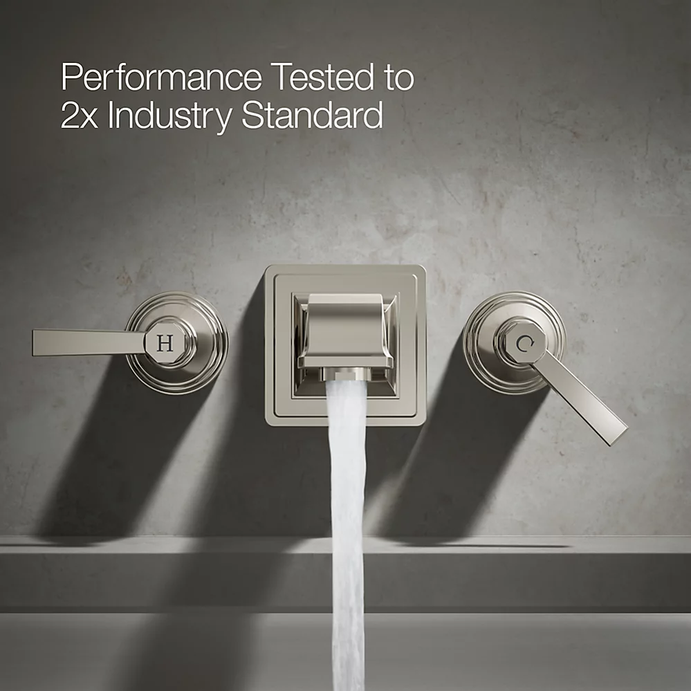 Kohler T13141-4A-SN Pinstripe Pure Deck Mount Handle Trim