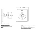 Kohler T13173-3A-BN Pinstripe Pure Thermostatic Valve Trim
