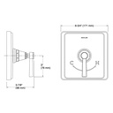 Kohler T13173-4A-BN Pinstripe Pure Thermostatic Valve Trim