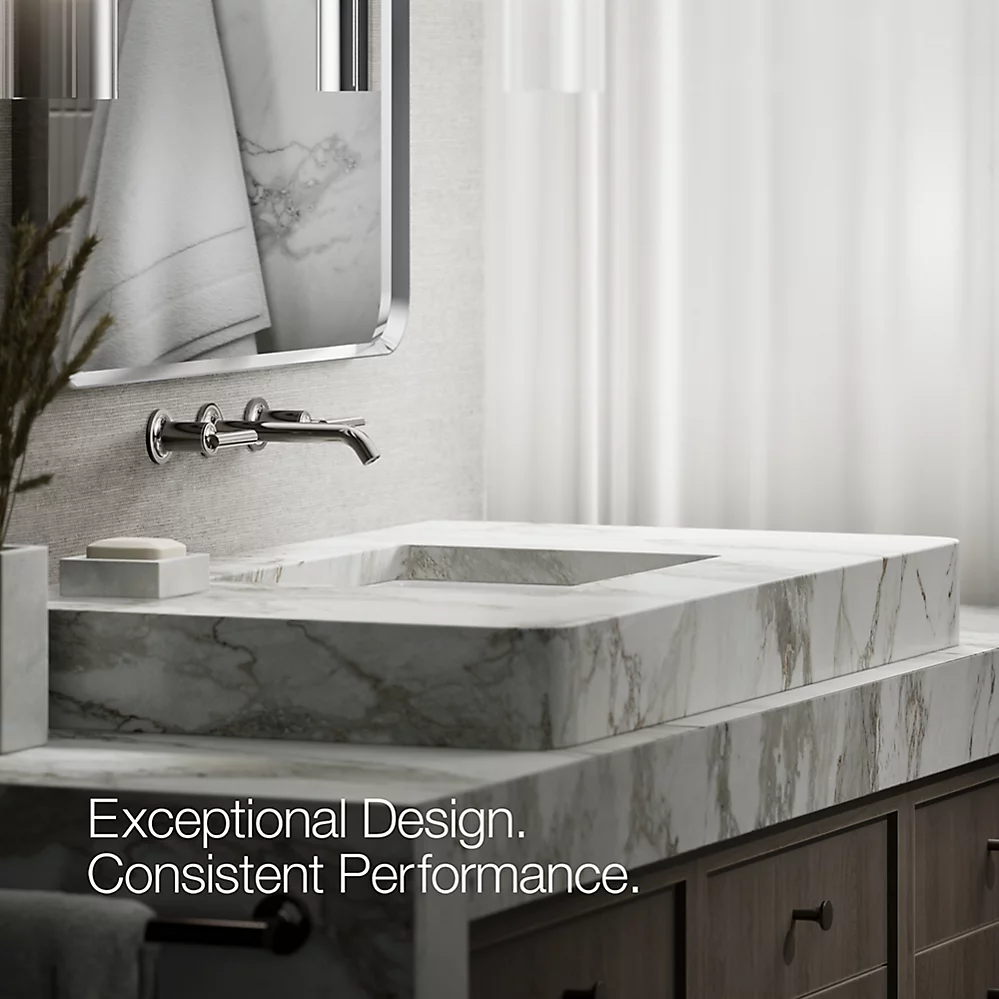 Kohler T14413-4-TT Purist Wall-Mount Lav Faucet Trim