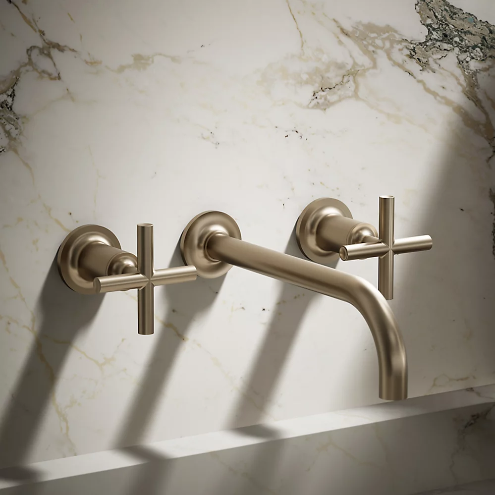 Kohler T14414-3-BV Purist W-M Lav Trim, 9 90 Deg Spt, Crs