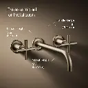 Kohler T14414-3-BV Purist W-M Lav Trim, 9 90 Deg Spt, Crs