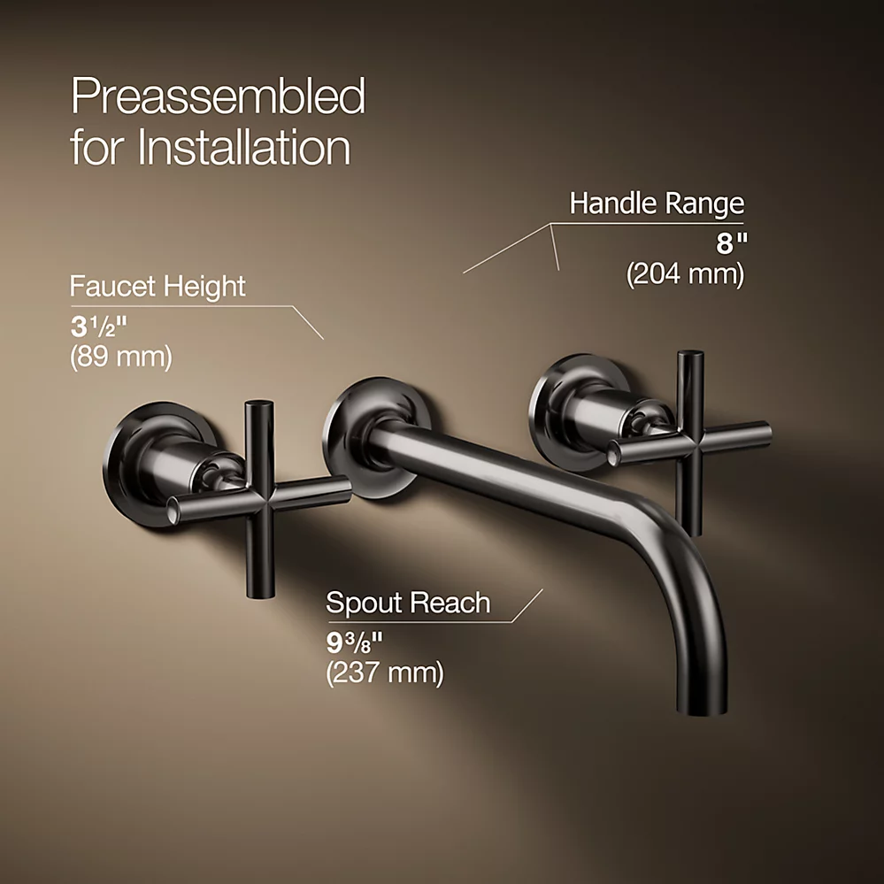 Kohler T14414-3-TT Purist W-M Lav Trim 9' 90 Deg Spt Cros