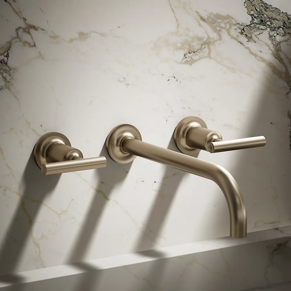 Kohler T14414-4-BV Purist W-M Lav Trim, 9 90 Deg Spt, Lvr