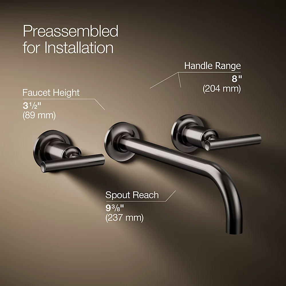 Kohler T14414-4-TT Purist W-M Lav Trim 9 90-Deg Spt Lvr